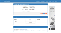 Desktop Screenshot of dollars2euros.com